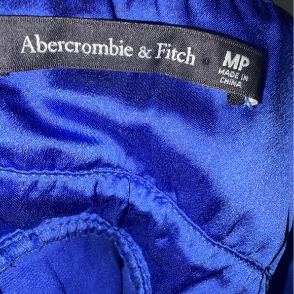 Abercrombie & Fitch Royal Blue Tiered Pleated Strap Dress - Picture 6 of 12